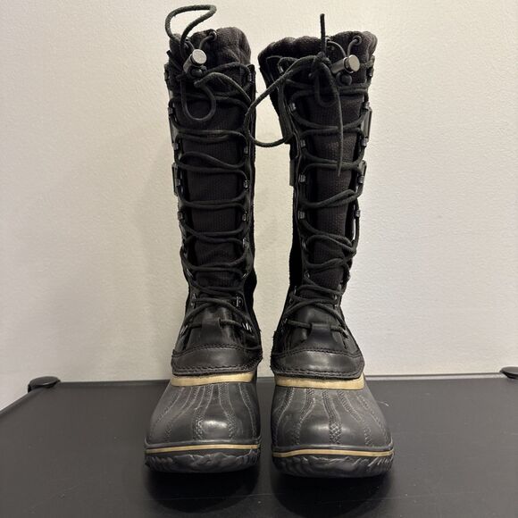 Sorel Shoes - Sorel Conquest Carly II Women's Boots Snow Winter Carly Black Tall Size 8